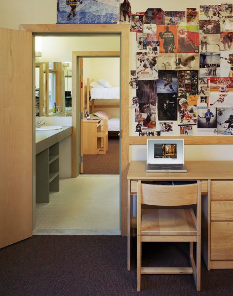 View of the interior of a dorm room